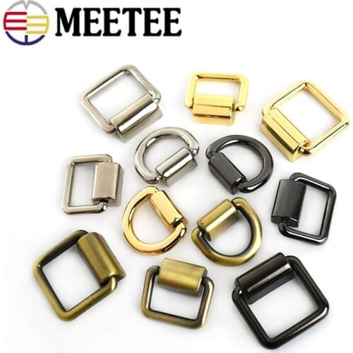 30pcs 15/16/19mm Metal O D Ring Buckles Bag Strap Side Clip Hanger HandBag Shoulder Chain Link Buckle DIY Hardware Accessory