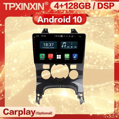 4+128G Carplay 2 Din Android Multimedia Stereo Receiver For PEUGEOT 3008 2013 2014 2015 2016 GPS BT Radio Audio Player Head Unit