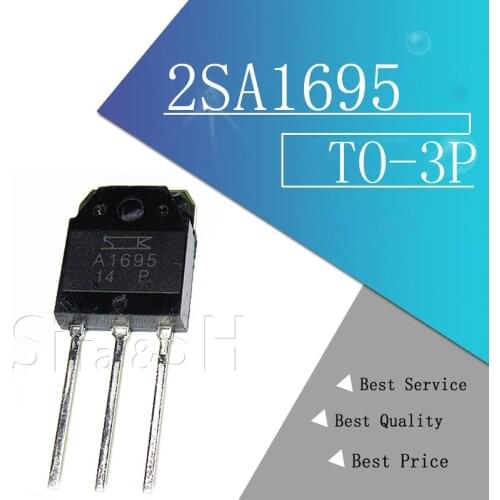 4PCS (2PCS=2SA1695 2PCS=2SC4468 )A1695 SC4468 TO-3P NPN integrated circuit