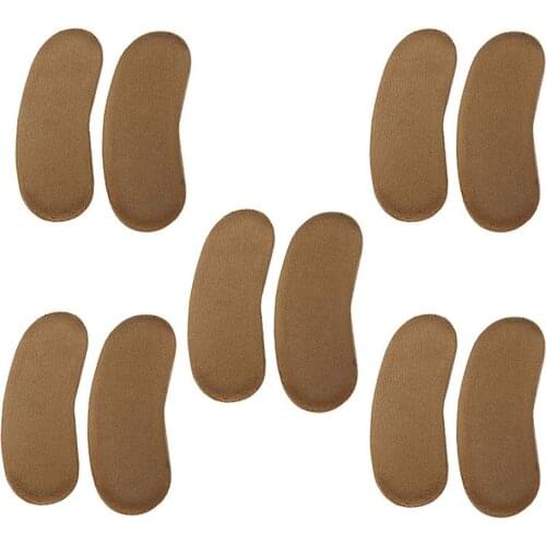 5 Pairs Practical Sticky Fabric Sponge Shoes Back Heel Inserts Insoles Pads Cushion Liner Grips High Quality Braces & Supports