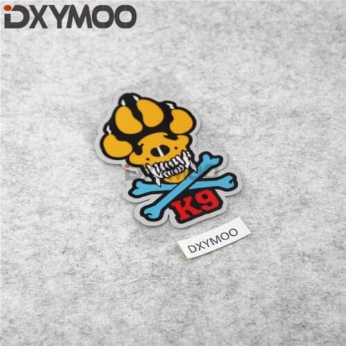 Car Styling and Decal Stickers Motorcycle Bike Laptop Vinyl Bumper for Pet Paw K9 Skull