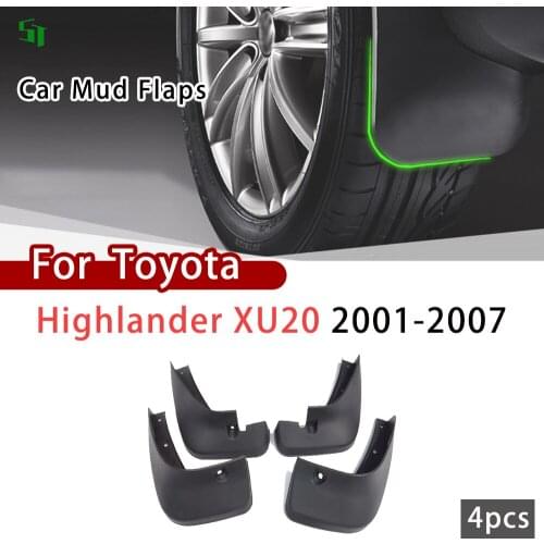 For Toyota Highlander 2001-2007 XU20 Fender Mud Guard Flap Splash Flaps Mudguards Mudflap Car Mud Flaps Accessories 2006 2005