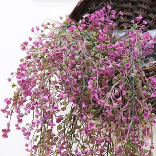 Decor Fake Silk Ivy Leaf Plants Artificial Flower Hanging Garland Plants Vine Fake Foliage Decor For Party Wedding