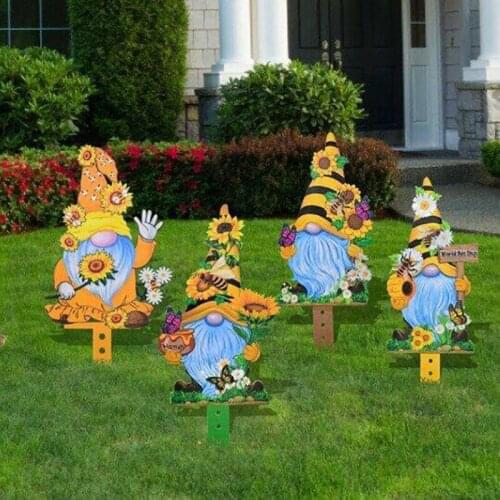 Colorful Dwarf Elves Garden Ornament Handmade Painted Crafts Decoration For Outdoor Courtyard Lawn @ls