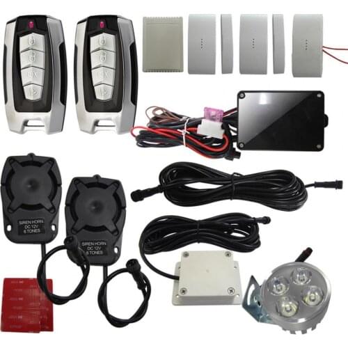 M812-8171 Oil Tank Alarm System Anti-theft Infrared Radar Vibrator 12V-24V Spotlights Fuel Alarm System for Trucks