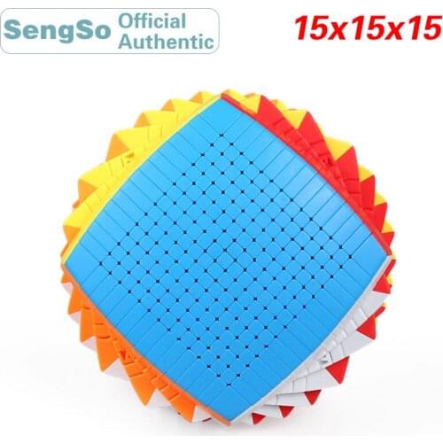 ShengShou 15x15x15 Magic Cube Stickerless 15x15 Speed Puzzle Antistress Twisty Puzzle Educational Toy For Children With Gift box