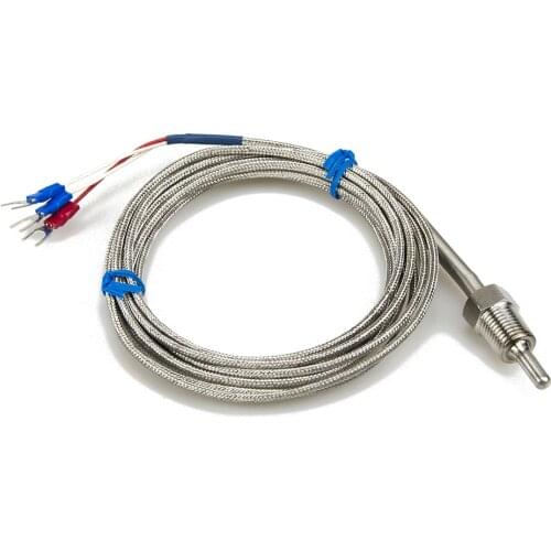 FTARP09 PT100 type 3m metal braided cable 30mm probe length temperature sensor