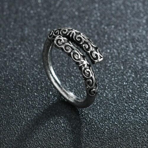Fashion Retro Special Design Stick Ring Punk Style Silvery Nightclub Ring Student Index Finger Ring Trend Jewelry Gift