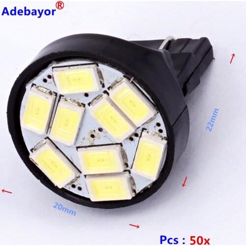 New 50 x New T20 7443 5630 LED 9 SMD stop lamp reversing back up parking brake light white
