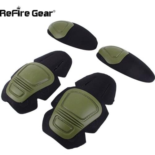 ReFire Gear Tactical Uniform Knee Pads Elbow Pads Frog Suit T-shirts Pants Army Military Airsoft Combat Paintball Accessories
