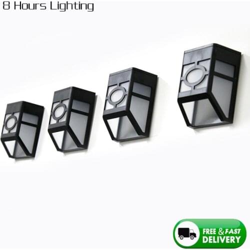 2pcs LED Solar Light Solar Lamp Retro Wall Lamp Outdoor Garden Spotlight Solar Powered Wall Lamp For Street Path Courtyard