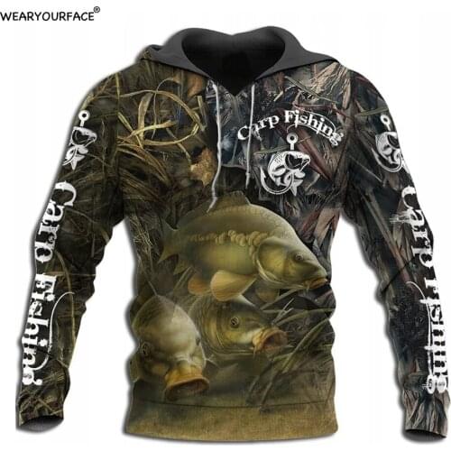 Carp Fishing 3D All Over Print Crewneck Hoodies Sweatshirts Zipper Shorts Outdoor Vocation Sport Streetwear Unisex Clothing
