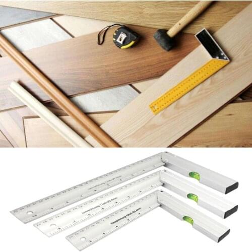 90° Angle Ruler Aluminum Gauge Thickening Carpenter Woodworking Square Gauge 300 Drop Shipping