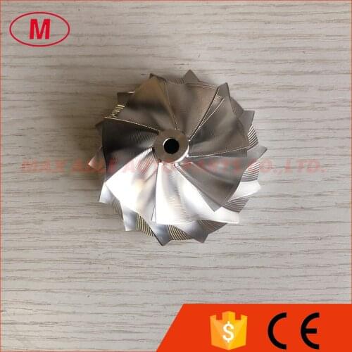 GT15-25 Forward 51.00/63.98mm 7+7 blades high performance point milling/air curve turbo aluminum 2618/billet compressor wheel
