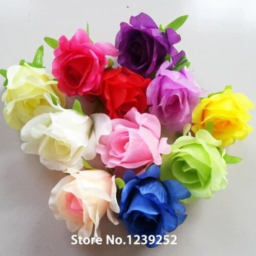 Yoshiko 20pcs big diy artificial fake silk rose flower heads wedding arch flower wedding decoration diy bridal flowers