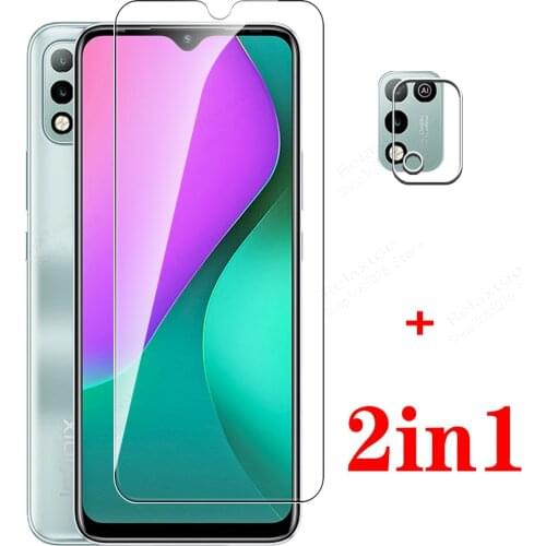 2in1 Camera Lens Protector For Infinix HOT 10 PLAY Glass Case For Infinix hot 10play hot10 10 play Tempered Glass Cover films
