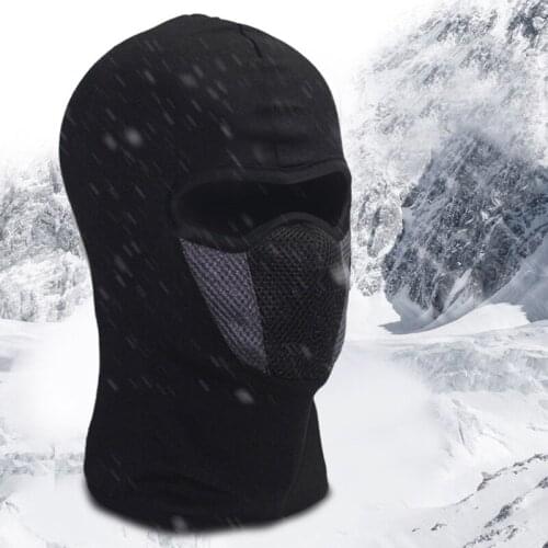 Winter Outdoor Windproof Full Face Mask Ski Hat Beanies Unisex Autumn Motorcycle Bicycle Neck Warmer Head Protector Caps 2021