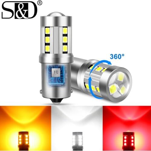 1156 BA15S P21W Led BAU15S PY21W 1157 BAY15D P21/5W Led Bulb T20 7440 W21W WY21W 7443 W21/5W T25 3156 3157 Turn Signal Light 12V