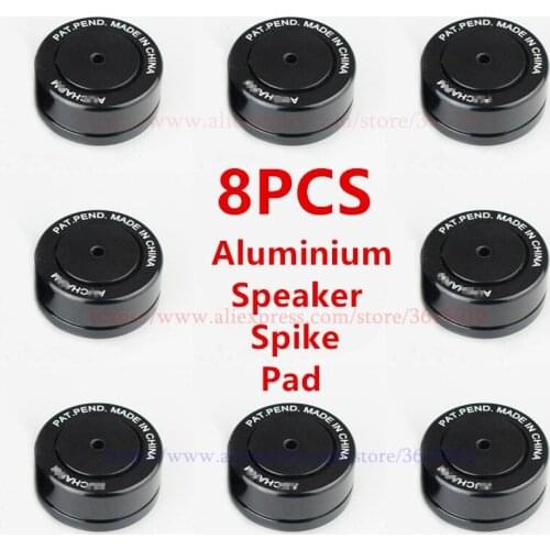8pcs 39mm Shock-absorbing Isolation Stand Feet Aluminium Speaker Spike Pad Steel Ball Adjustable Damping Nail #2