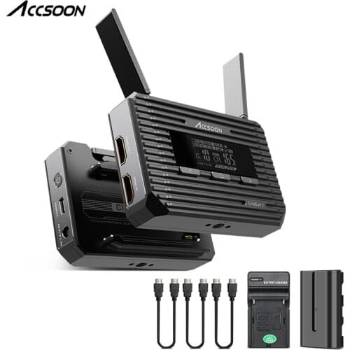 ACCSOON CineEye 2 Mini Wireless Transmitter Receiver Video Audio 400ft Transmission Video Transmitter 1080P Live streaming