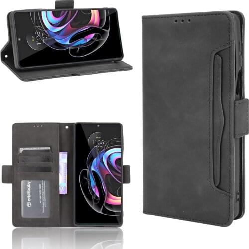 For Motorola Edge S Pro Case Premium Leather Wallet Leather Flip Multi-card slot Cover For Motorola Moto Edge S Pro Case