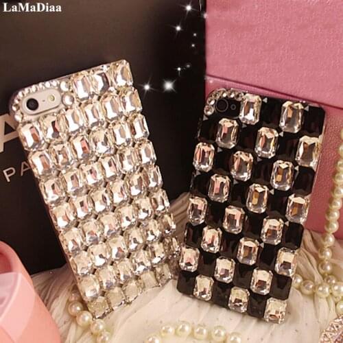 LaMaDiaa Protective Case For Samsung S6 S7 S8 S9 S10 S11 Plus Lite Note 5 8 9 10 Luxury Glitter Rhinestones Diamond Phone Case