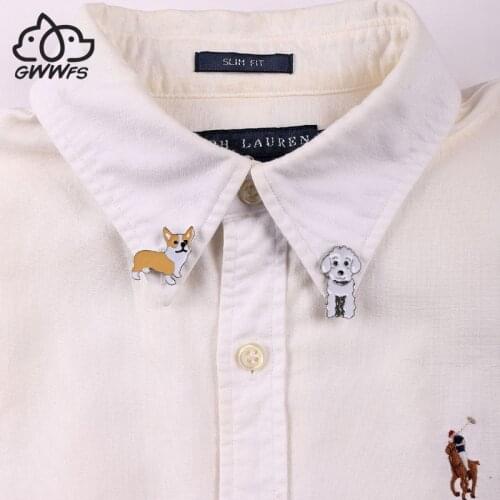Welsh Corgi Enamel Pins Custom Cartoon Dog Brooches Lapel Pin Shirt Bag Funny Animal Badge Jewelry Gift Fans Friends