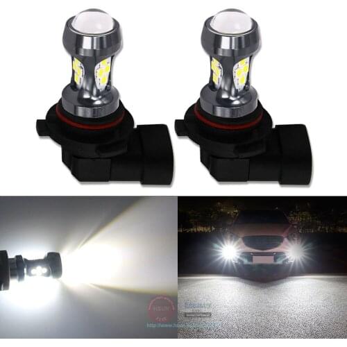 Eseastar 2Pcs Quality White 9006 HB4 16SMD High Bright LED Auto Fog Light Driving Bulbs Signal Light Parking Turn Light Lam