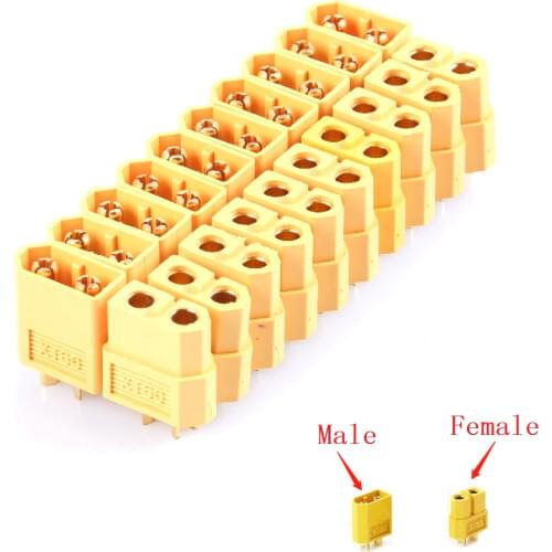 HOBBYMATE 1/5/10 Pairs XT60 Male Female Bullet Connector Plug For RC Lipo Battery & Brushless Motor RC FPV Racing Drone RC Parts