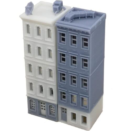 Outland Models Downtown Apartment Set White Grey N Scale 1:160