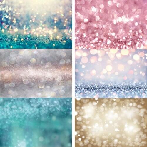 Beautifully Sequined Light Spot Backdrop Girl Birthday Party Decoration Photography Studio Photo Kids Custom Vinyl Background
