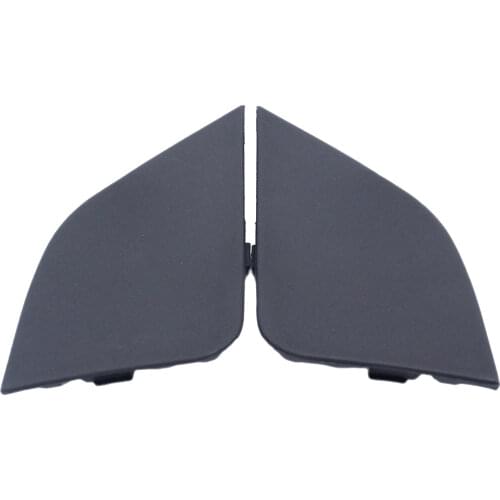 Tow Hook Cover 1 Pair Front Bumper Right Passenger 532850R080 Replace Compatible for Toyota Hybrid Black Parts