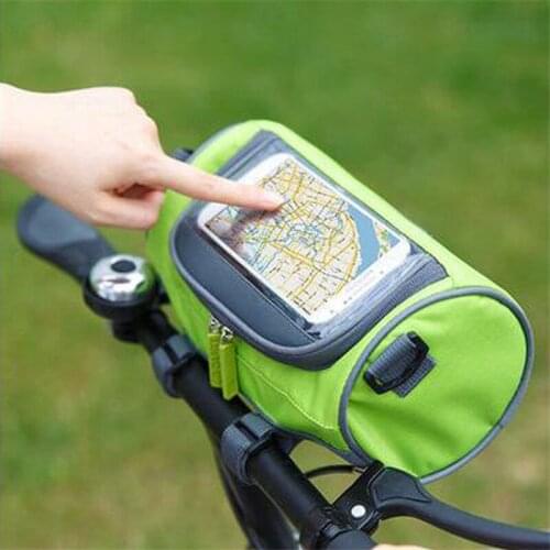 Multifunction Cycling Bag Mountain Road Bicycle Touch Screen Bag Frame Tube Handlebar Pack Pannier Riding Storage Bag