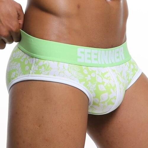 Men Briefs Sexy Gay Penis Pouch Men Bikini Panties Man Sleepwear Cotton Gay Underwear Underpants