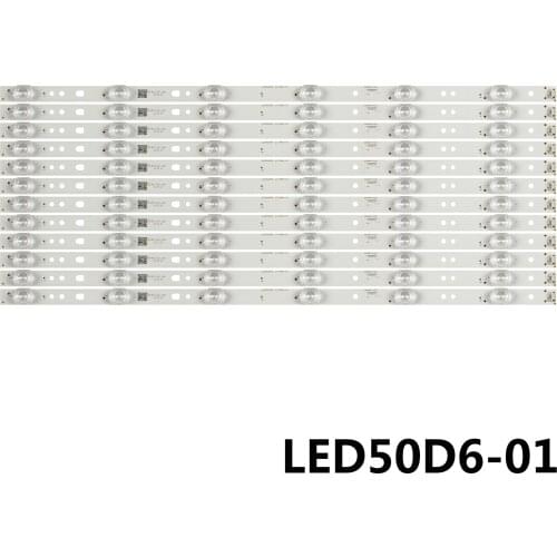 New 12 PCS 6LED 495mm LED backlight strip for LE50A7100L LED50D6-ZC14-01(A)(A)30350006202 30350006201 30350006205 V500HJ1-PE8