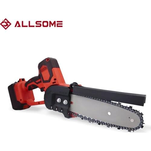 ALLSOME 21V 8 inch Electric Saw Chainsaw Wood Cutters Bracke For Makita Battery Chain Saw Power Tool Two Battery