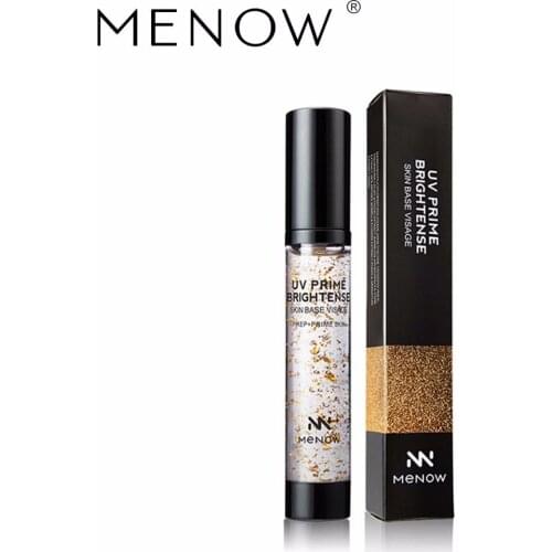 MENOW Gold Primer Gel Cream Liquid Foundation Nourish quarantine Moisture Face care Make up Cosmetic 28 ml SC15