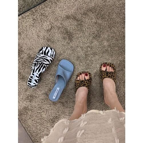 Sandals Womens Shoes Outdoor Summer 2021 New Fashion Thick Heel Non-slip High Heels Shoes for Women