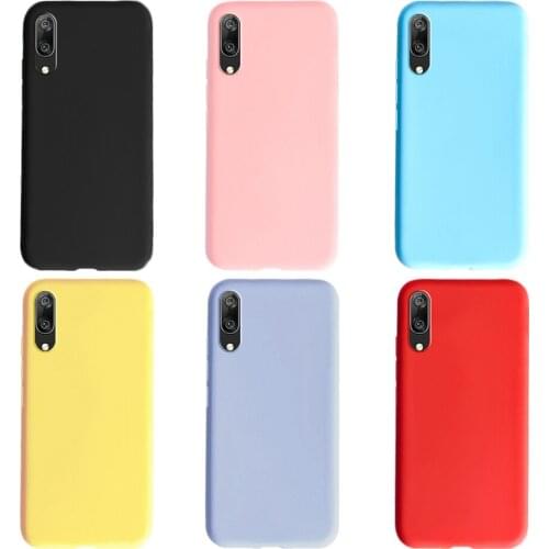 Candy Color silicone Case For Huawei Y7 Pro 2019 Phone Case Soft TPU Back Cover For Huawei Honor Y7 PRO 2019 y7Pro 2019 Coque