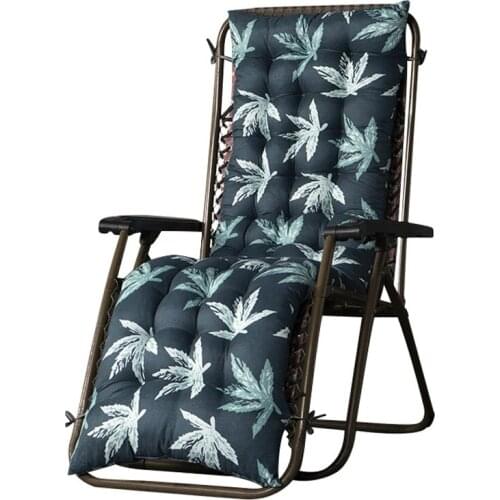 Floral Long Cushion Recliner Chair Cushion Foldable Rocking Chair Cushion Long Chair Couch Seat Cushion Pads Garden Lounger Mat