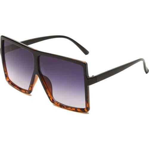 Fashion Sunglasses Brand Design Women Oversized Goggle Vintage Lady Square Sun Glasses UV400 Shades Eyewear Oculos de sol