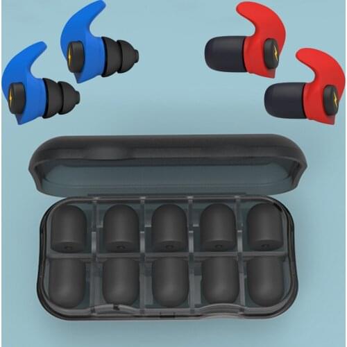 Sleeping Silicone Ear Plugs for Adults 3 Colors Soundproof Tapones Oido Ruido Noise Reduction Filter Soft Memory Sponge Earplugs