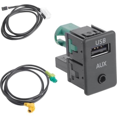 RCD510+310+300+RNS315 AUX USB Switch Cable FIT FOR VW MK6 Golf Jetta CC PASSAT B6 B7 Drop shipping