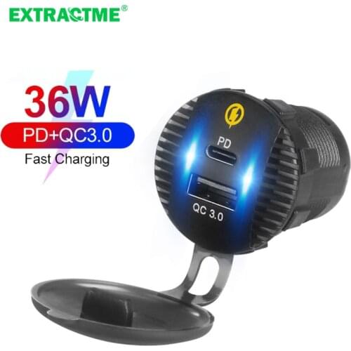 Car Cigarette Lighter Socket Splitter Charger 12V Dual USB QC3.0 Quick Charge Universal Auto Cigarette Lighter Sockets