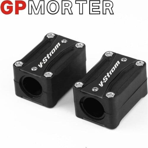 Motorcycle Engine Crash Bar Protection Bumper Decorative Guard Block -25-28mm For SUZUKI V-Strom 650/DL650 1000/DL1000 250/DL250