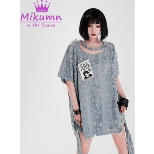 Rock Punk Sexy Hollow Out Off Shoulder Loose Short Sleeve T-Shirt Female Top Chic Streetwear