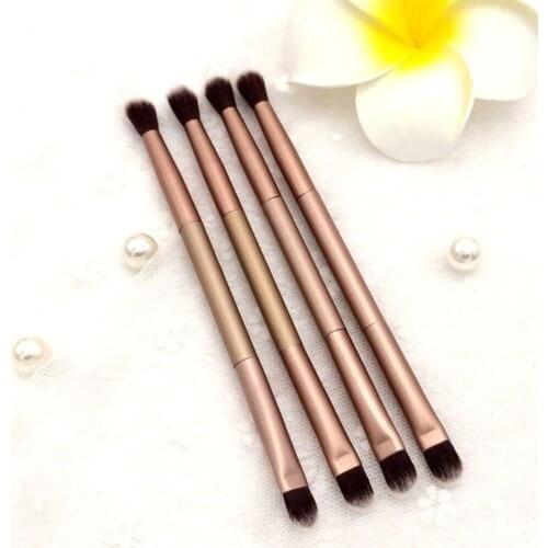 1 Pcs Multi-functional Doubled Ended Champagne Makeup Eyeshadow Eye Shadow Gold Eye Shadow Makeup Cosmetic Brush Tool