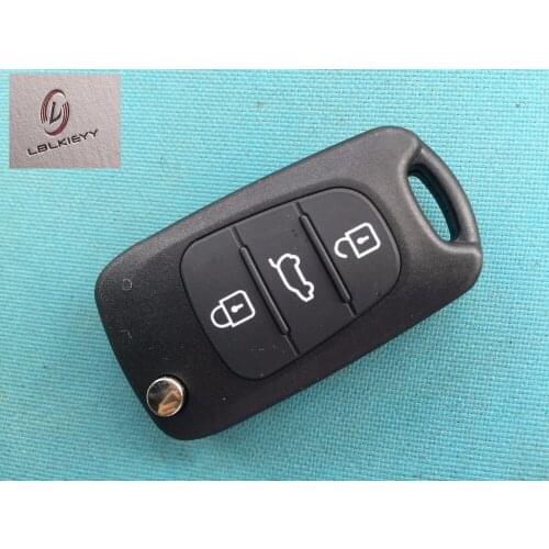 1Pc Uncut Blade 3 Buttons Flip Remote Key Shell For Kia K2 K5 Blank Case Cover No Logo Car Accessories Auto Parts Hot Selling