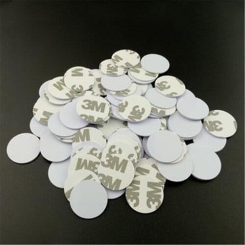 100pcs TK4100 EM4100 RFID 125khz 3M Stickers Coins 25mm/30mm Smart Tags Read-only Access Control Cards