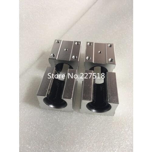 4pcs SBR13UU 13mm aluminum block 13mm Linear motion ball bearing slide block match use SBR13 13mm linear guide rail